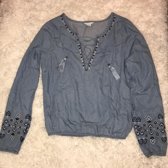 Aeropostale denim top - Picture 1 of 4